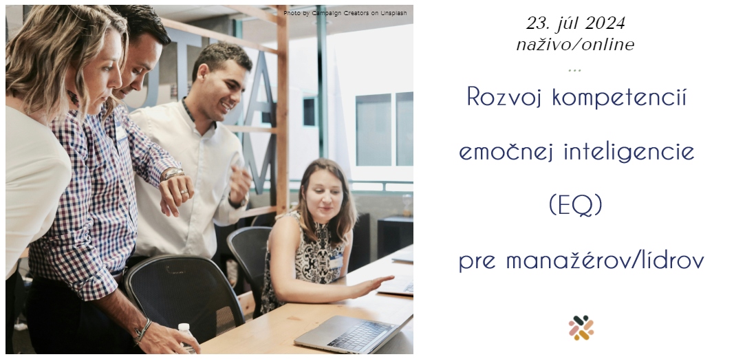 Rozvoj kompetencií EQ pre manažérov,lídrov, 23. 7. 2024, online