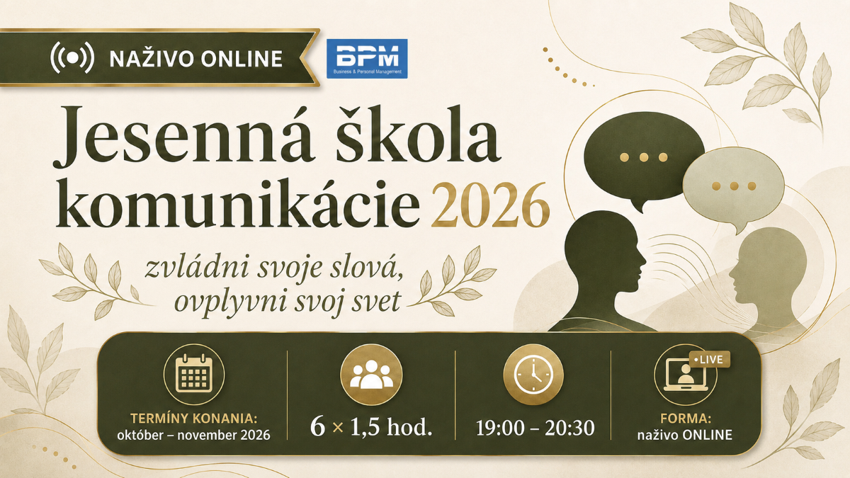 Jesenná škola komunikácie - 6. 10. - 11. 10. 2026