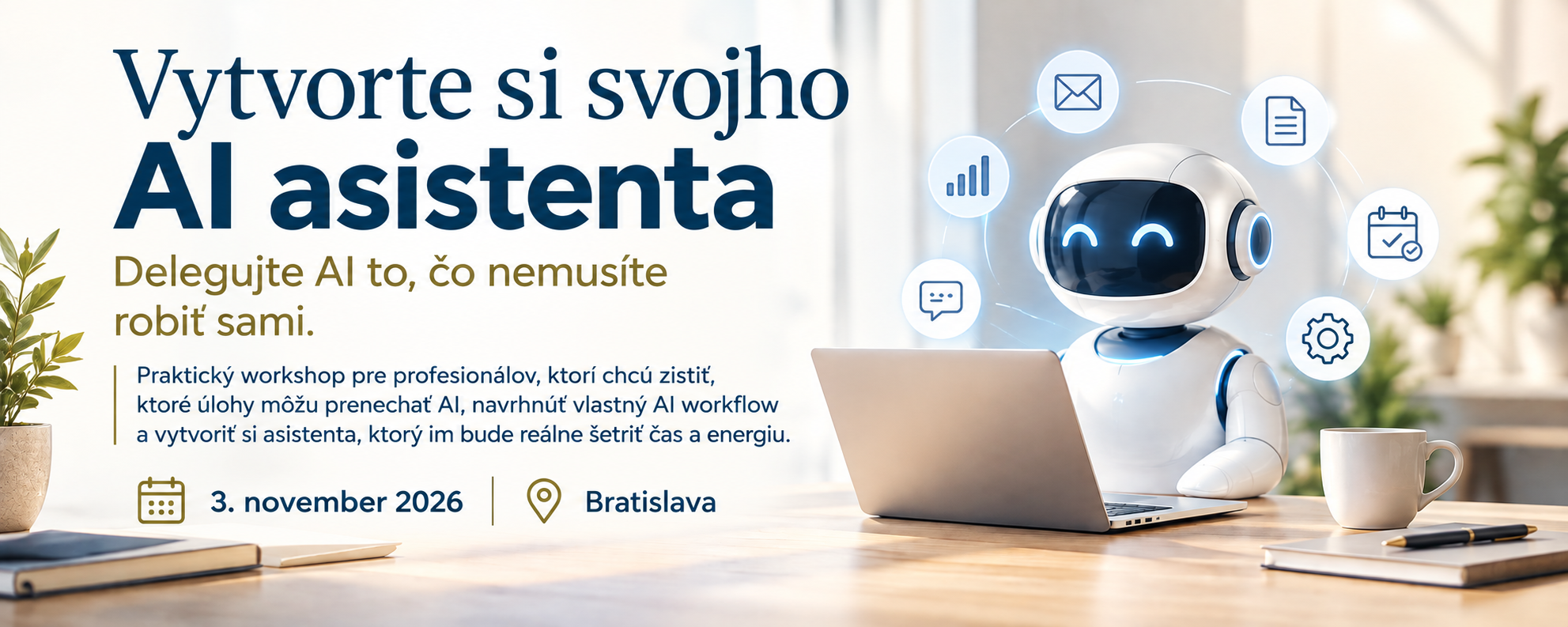 Vytvorte si svojho AI asistenta. Delegujte AI to, čo nemusíte robiť sami.